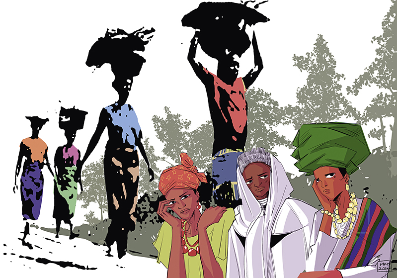 „Rest for the Weary“ von der Künstlerin Gift Amarachi Ottah