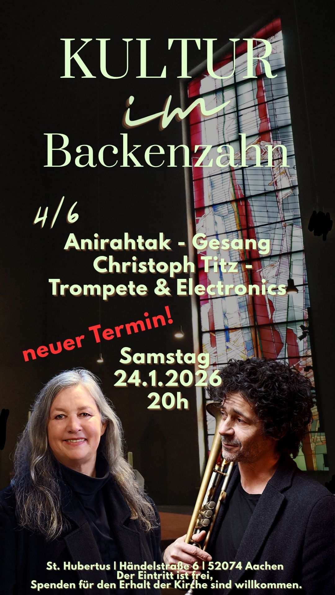 Nachholtermin Christoph Titz & Anirahtak 24.1.2026