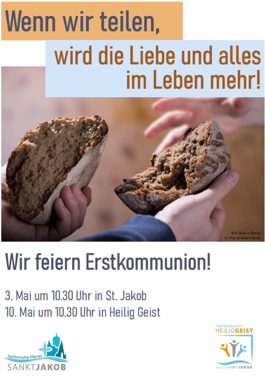 Erstkommunionfeiern 2026