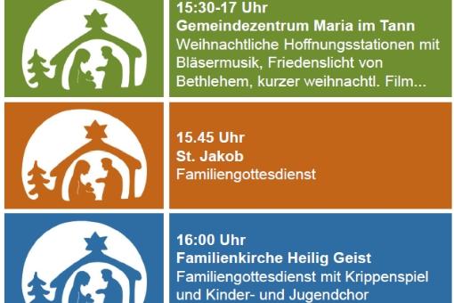 Familienangebote an Heiligabend 2025