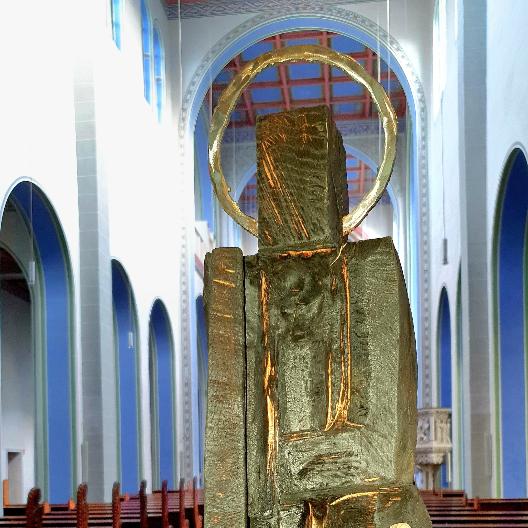 Jakobusstatue aus Holz