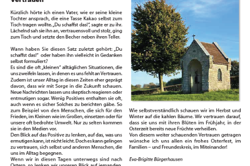 Pfarrbrief Ostern 2026