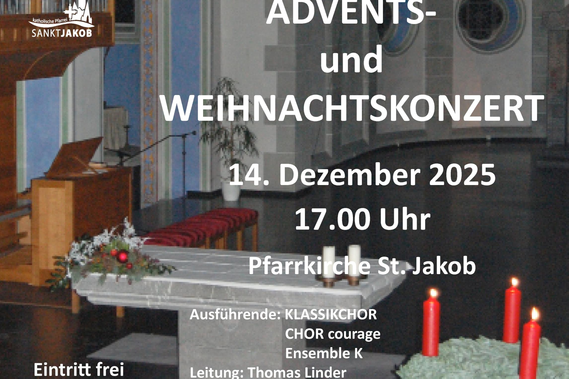 Plakat Advent- und Weihnachts-Konzert