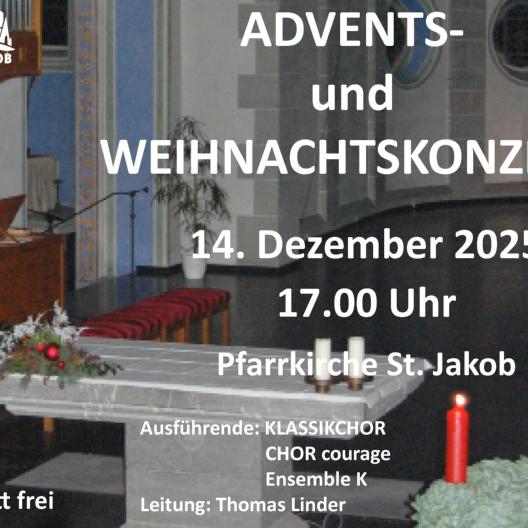 Plakat Advent- und Weihnachts-Konzert