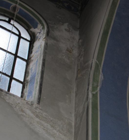 Wasserschaden in der Kirche St. Jakob