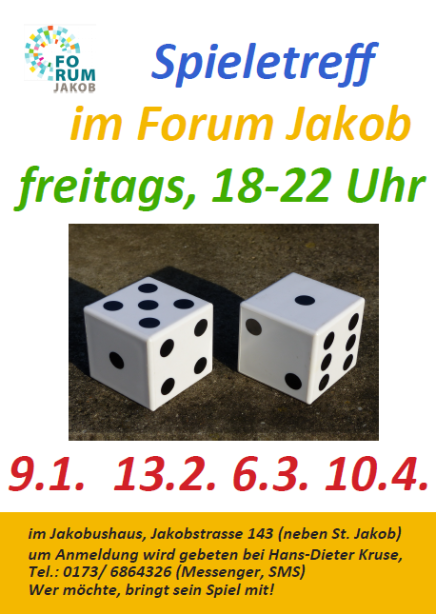 Spieleabend Jan - April 26
