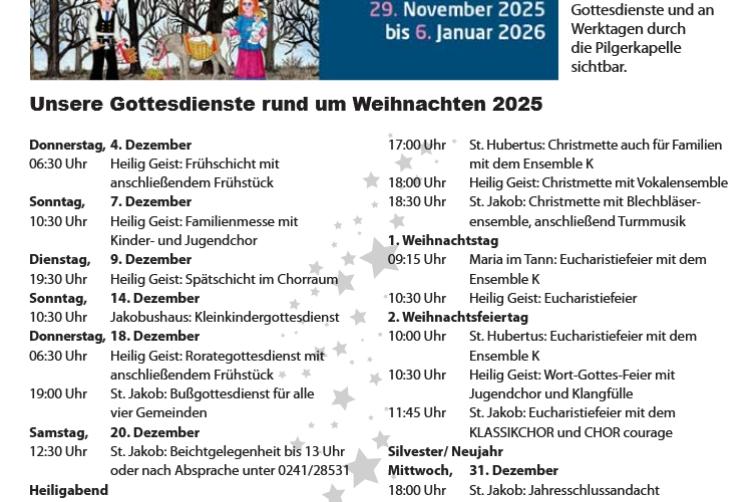 Weihnachtsgottesdienste