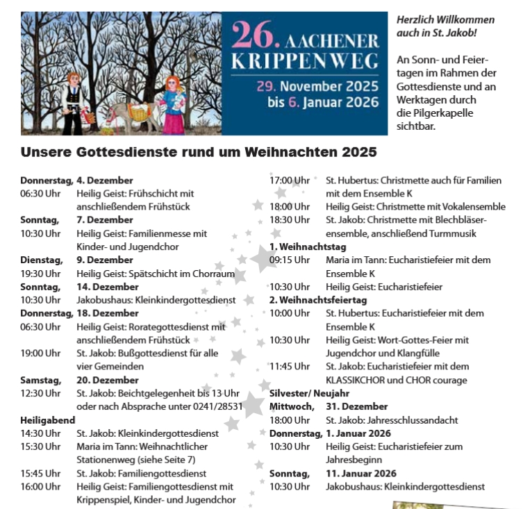 Weihnachtsgottesdienste